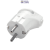 White Male Plug - Earthed Monoblock