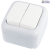 Palmiye White (Quick Connection) Two Gang Switch