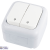 Palmiye White (Quick Connection) Two Gang Switch-Two Way Switch