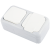 Palmiye White Switch + Earth Socket Hor CP (Quick Connection)