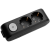X-tendia Black Two Gang Eart Soc Switch CP