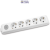X-tendia White Five Gang Socket Switch Earth CP
