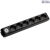 X-tendia Black Six Gang Socket Switch Earth CP