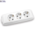 X-tendia White Three Gang Earthed Socket with Shutte
