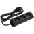 X-tendia Black Three Gang Earth Soc w. Cab. & Shutter 1,5M