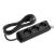 X-tendia Black Three Gang Earth Soc w. Cab. & Shutter 5M