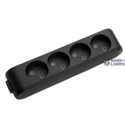 X-tendia Black Four Gang Earth Socket CP