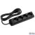 X-tendia Black Four Gang Earth Socket with Cable CP 1,5M