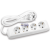 X-tendia White Four Gang Earth Socket with Cable CP 1,5M