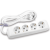 X-tendia White Four Gang Earth Socket with Cable CP 3M