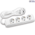 X-tendia White Four Gang Earth Socket with Cable CP 5M