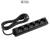 X-tendia Black Five Gang Earth Socket with Cable CP 3M