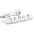 X-tendia White Five Gang Earth Socket with Cable CP 3M