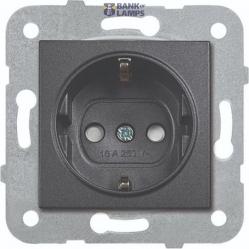 Novella-Trenda Black (Quick Connection) Child Protected Earthed Socket