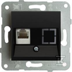 Novella-Trenda Black One Gang Data Socket (CAT5)