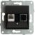 Novella-Trenda Black One Gang Data Socket (CAT5)