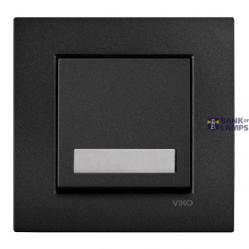 Novella-Trenda Black Illuminated Labeled Buzzer Switch