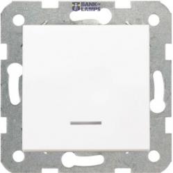 Karre-Meridian White (Quick Connection) Illuminated Light Switch
