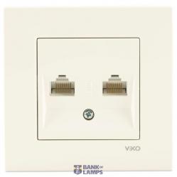 Karre Beige Data+Numerical Phone Socket (Jacksız)