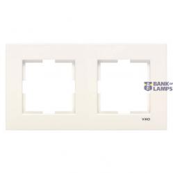 Karre Accessory Beige Two Gang Frame