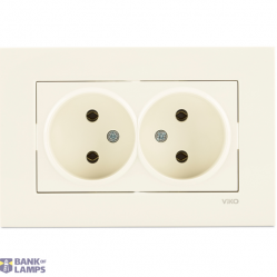 Karre Beige Two Gang Socket