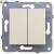 Light Switch Karre 2 Gang Cream