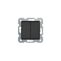 Novella-Trenda Black (Quick Connection) Two Gang Switch