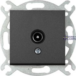 Novella-Trenda Black TV Socket Terminated