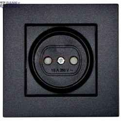 Novella-Trenda Black (Quick Connection) Child Protected Socket