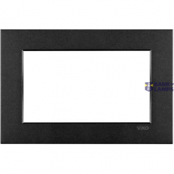 Novella Accessory Black Two Gang Flush Mounted Frame
