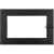 Novella Accessory Black Two Gang Flush Mounted Frame