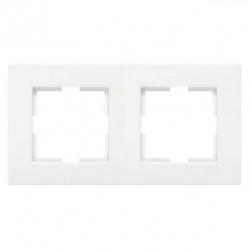 Karre Accessory White Two Gang Frame