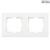 Karre Accessory White Two Gang Frame