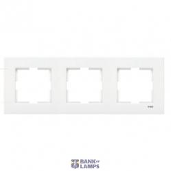 Karre Accessory White Three Gang Frame