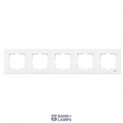 Karre Accessory White Five Gang Frame