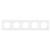Karre Accessory White Five Gang Frame