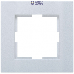 Novella Accessory Silver One Gang Frame