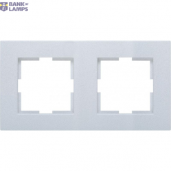 Novella Accessory Silver Two Gang Frame