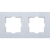 Novella Accessory Silver Two Gang Frame