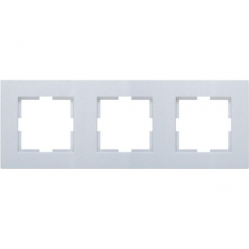 Novella Accessory Silver Three Gang Frame