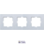 Novella Accessory Silver Three Gang Frame