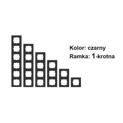 Novella Accessory Black One Gang Frame