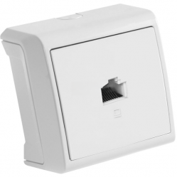 Vera White One Gang Data Socket (CAT5)