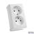 Vera White Two Gang Socket