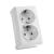 Vera White Two Gang Earthed Socket