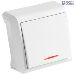 Vera White Illuminated Switch