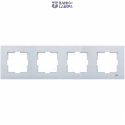 Novella Accessory Silver Four Gang Frame