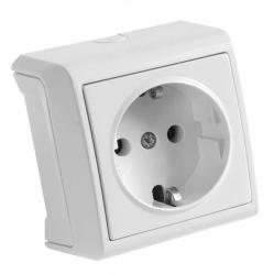 Vera White Earthed Socket (NANU)