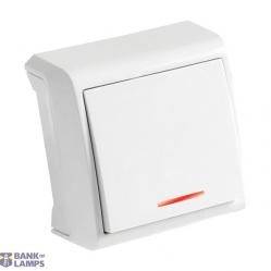Vera White Illuminated Switch (NANU)