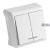 Vera White Illuminated Two Gang Switch (NANU)